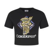 Casablanca Diamantkolonn Tryckt Baby T-Shirt Black, Dam