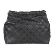 Tory Burch Svart Handväska med Diamantquiltning Black, Dam