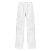 Dsquared2 Cargobyxor Vit Elastisk Midja Fickor White, Herr