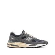 New Balance Gunmetal Grey Lace-Up Sneaker Gray, Herr