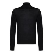 Dsquared2 Svart Polotröja Ulltröja Herr Black, Herr