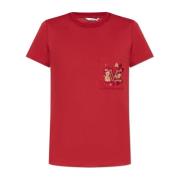 Max Mara T-shirt Nunzio Red, Dam