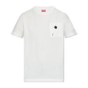 Kenzo T-shirt med ficka White, Dam