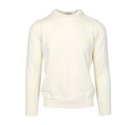 Gran Sasso Ull Ribbad Crew Neck Tröja Beige, Herr