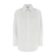 Alexander McQueen Elegant Vit Skjorta Dammode White, Dam