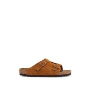 Birkenstock Justerbara Remmar i Mockatofflor Brown, Dam