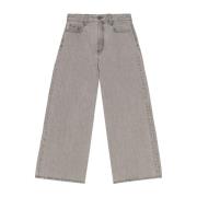 Ganni Stiliga Denim Jeans Gray, Dam