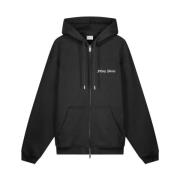 Filling Pieces Dragkedja Hoodie Krom Blomma Svart Black, Unisex