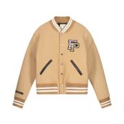 Filling Pieces Varsity Jacka Kamel Beige, Herr