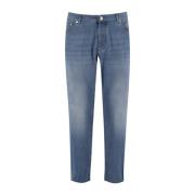 Brunello Cucinelli Klassiska Denim Five-Pocket Byxor Blue, Herr