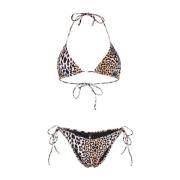 Reina Olga Leopard Triangel Skuren Bikini Topp Multicolor, Dam