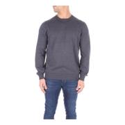 Fay Herr Logo Front Sweater Gray, Herr