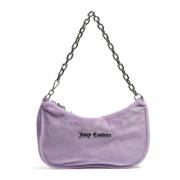 Juicy Couture Kabelo Velour Axelväska Purple, Dam