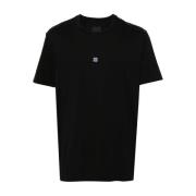 Givenchy Svart Jersey T-shirt med 4G-logga Black, Herr