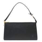 Louis Vuitton Vintage Pre-owned Laeder kuvertvskor Black, Dam