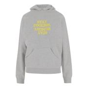 Coperni Kontrasttryck Bomullsblandad Sweatshirt Gray, Dam