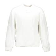 Calvin Klein Vit Långärmad Crewneck Sweatshirt White, Herr