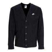 Nike Fairway Cardigan Svart/Vit Bomullströja Black, Herr