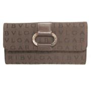 Bvlgari Vintage Pre-owned Canvas plnbcker Brown, Dam