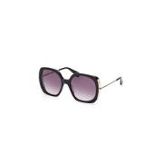 Max Mara Svart Gradient Solglasögon Malibu9 Mm0079 01B Black, Dam