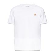 Maison Kitsuné T-shirt med logotyp White, Herr