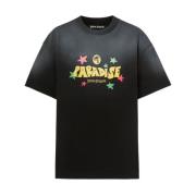 Palm Angels Svart Crew Neck T-shirts och Polos Black, Herr