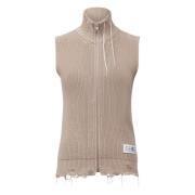 MM6 Maison Margiela Stilig Gilet för en modeuttalande Beige, Dam