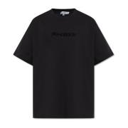 JW Anderson T-shirt med logotyp Black, Herr