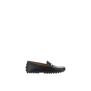 Tod's Messing Logo Loafers med Non-Slip Sole Black, Dam