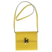 Hermès Vintage Pre-owned Laeder kuvertvskor Yellow, Dam