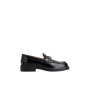 Tod's Läder Moccasins med Metall Detalj Black, Dam