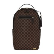 Sprayground Präglad Check Unisex Ryggsäck Brown, Unisex