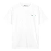 Olaf Hussein Spiral Face Tee T-shirt Vit White, Herr