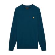 Lyle & Scott Bomullstickat och Tröjor Blue, Herr