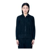 Issey Miyake Veckad Huva med dragkedja Black, Dam