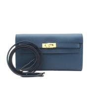 Hermès Vintage Pre-owned Laeder handvskor Blue, Dam