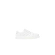 Chloé Vita Läder Sneakers med Snörning White, Dam