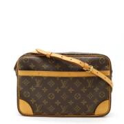 Louis Vuitton Vintage Pre-owned Canvas crossbodyvskor Brown, Dam