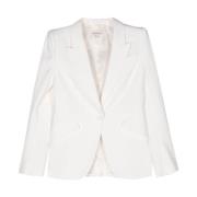 Alexander McQueen Ivory ytterplagg för kvinnor White, Dam