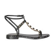 ASH Nitar Läder Sandal Låg Klack Black, Dam