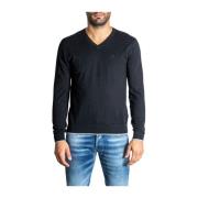 Armani Exchange Svart Bomull Cashmere Blandning T-Shirt Black, Herr