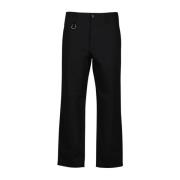 Moncler Chino byxor med rak passform i bomull Black, Herr