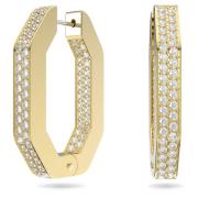 Swarovski Geometriska Hoop Örhängen Dextera Kollektion Yellow, Dam