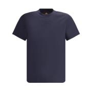 MCM Räfflad Crew Neck Bomull T-shirt Blue, Herr