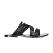 Strategia Nero Love Läder Sandal Black, Dam