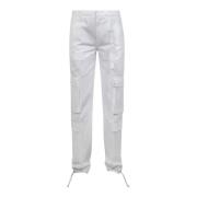 Dondup Vita Cargo Denim Byxor White, Dam