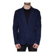 Dolce & Gabbana Blå Klänning Kappa Blazer Slim Fit Blue, Herr