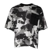 Dolce & Gabbana Camouflage Logo Crewneck T-shirt Multicolor Multicolor...