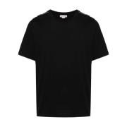 Alexander McQueen Svart Bomull Logo T-shirt Black, Herr