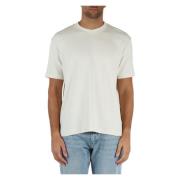 Calvin Klein Jeans Stretch bomull T-shirt med logotyp Beige, Herr